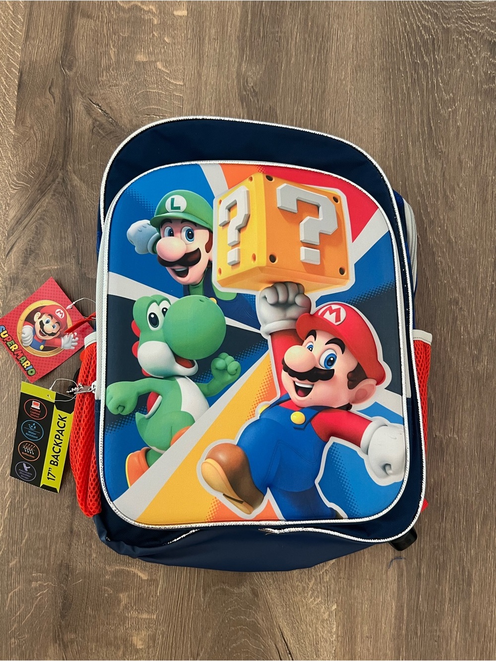Super Mario Nintendo Kids Backpack - new